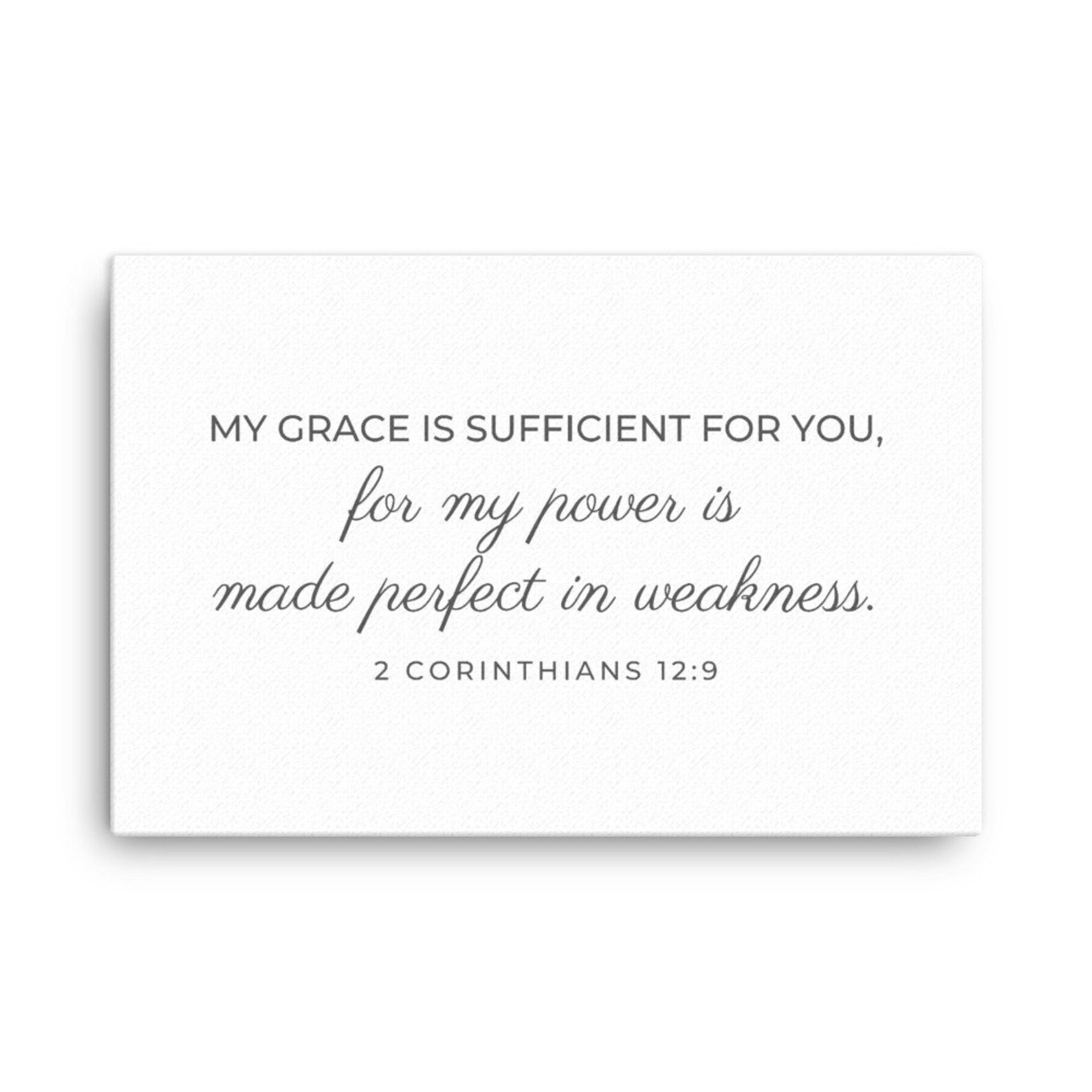 My Grace is Sufficient for You Christian Wall Art Canvas Etsy UK