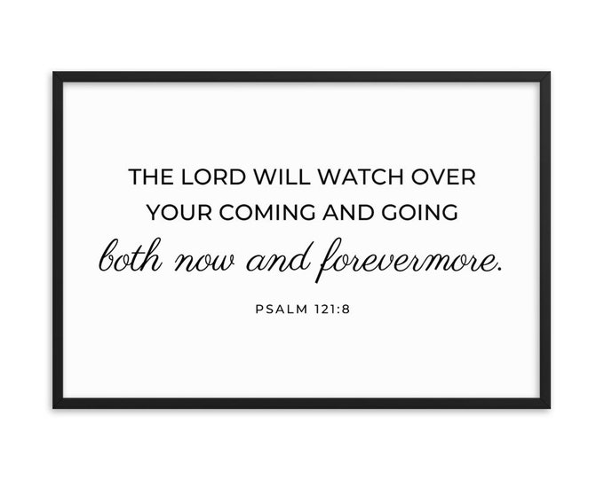 Psalm 121 Modern Christian Entry Way Signs Bible Verse Wall Art FRAMED