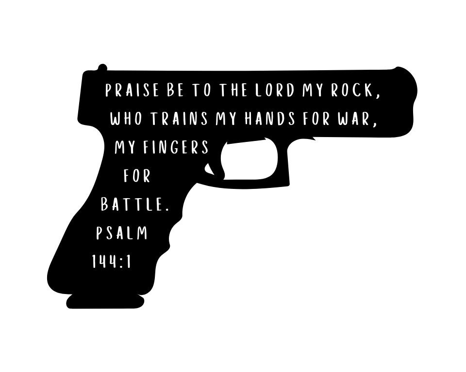 Psalm 144 1, Gun Gifts and Police Officer Gifts, Bible Verse Prints and Christian Download