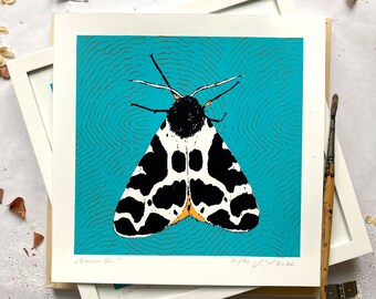 Brown Bear - an original screen printed moth graphic