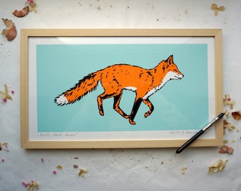 City, country, fox - ... is a silkscreen print