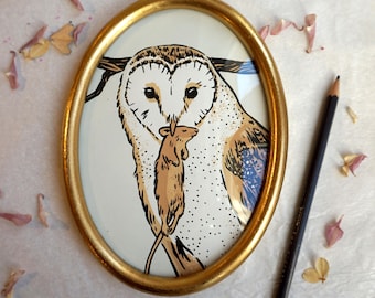 Framed Screen Prints: Rat, Magpie, Monkey - Original Art