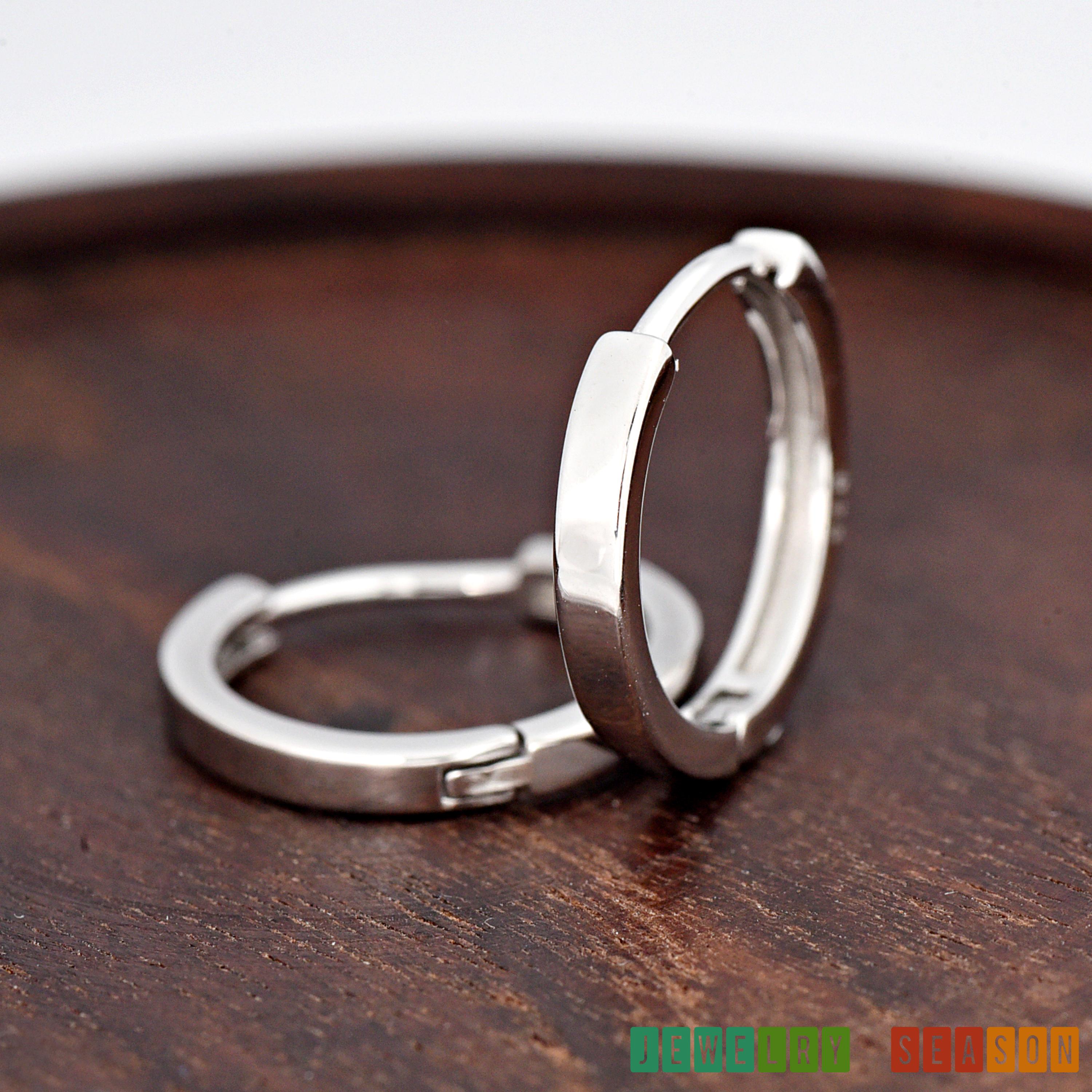 Sterling Silver Baby Hoop Earrings | 10mm Small Hoops For Kids & Toddlers | Hypoallergenic #615 | Perfect First Earrings