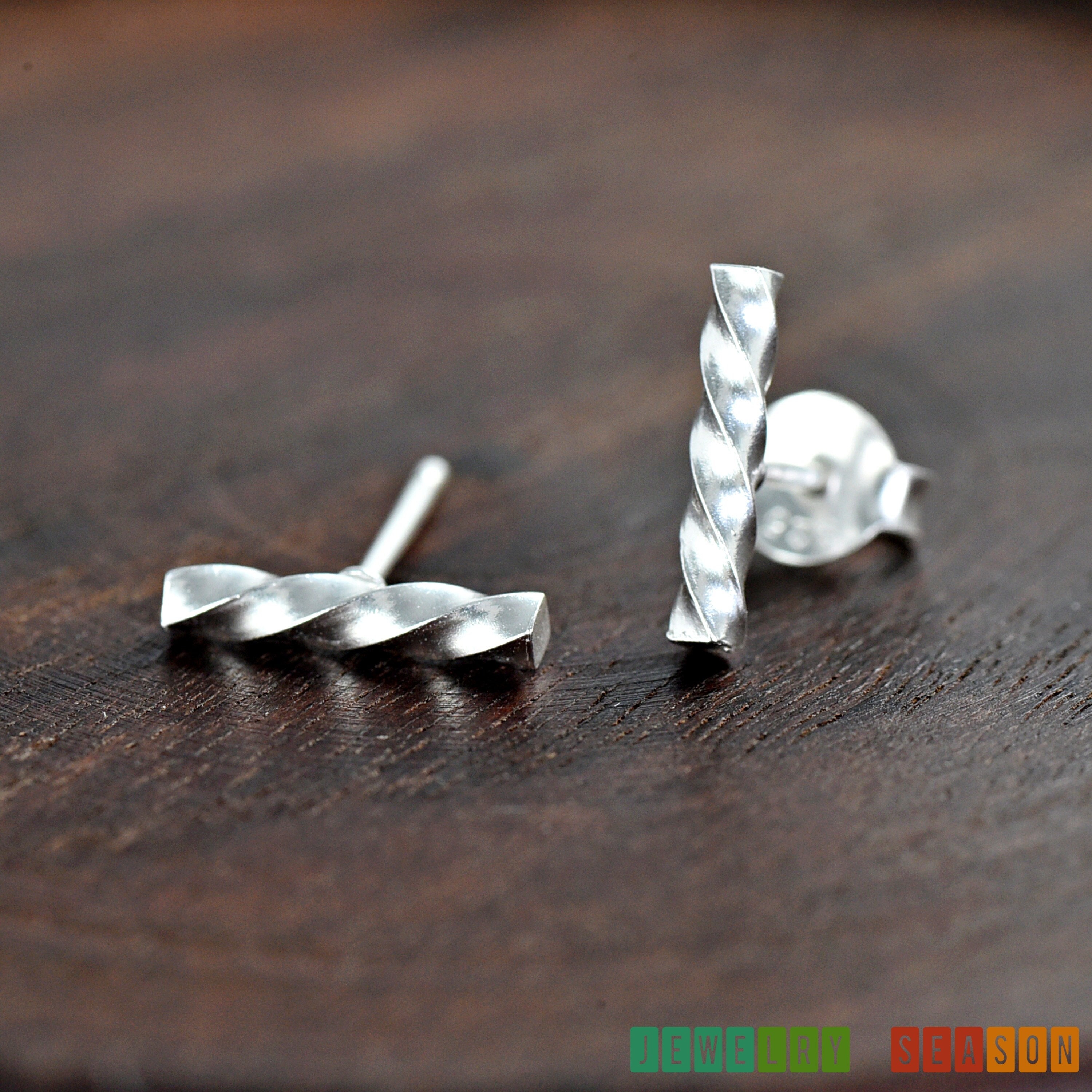 Twisted Bar Earrings - Etsy