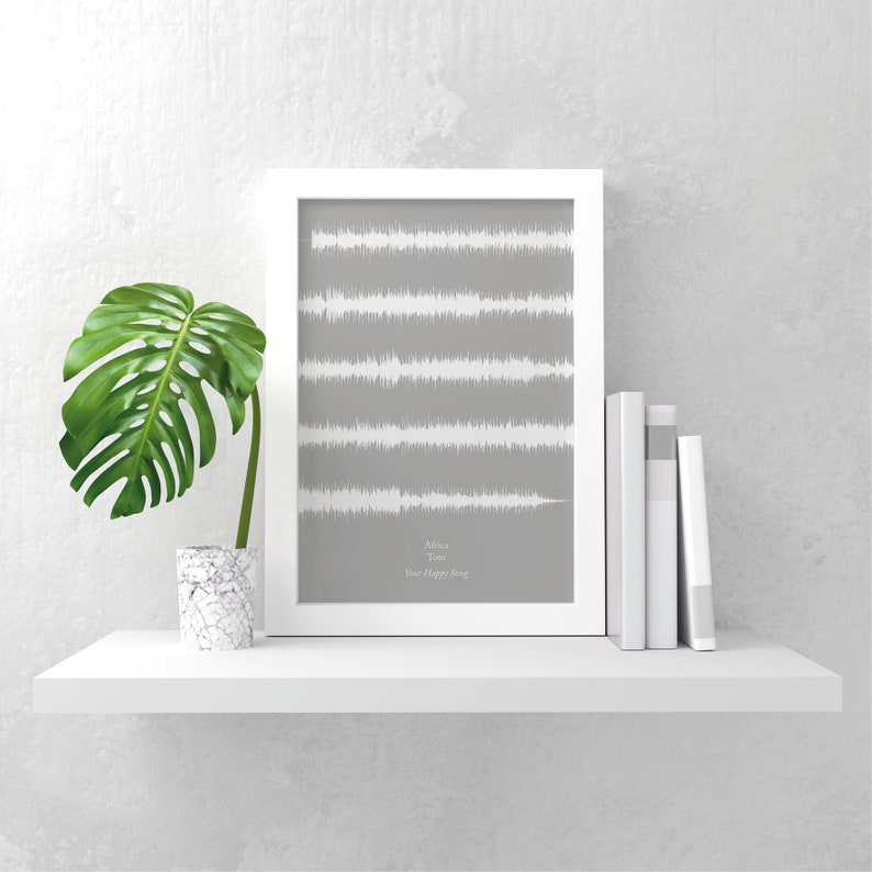 Personalised Favourite Song Print Gift Music Lovers Sound Etsy