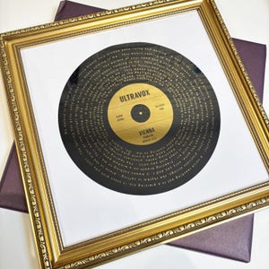 Custom Song Lyrics Record Print | Personalised Vinyl Art | Christmas, Wedding, or Music Lover Gift image 9