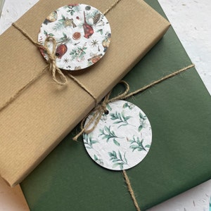 Etichette regalo natalizie piantabili - semi di fiori di campo