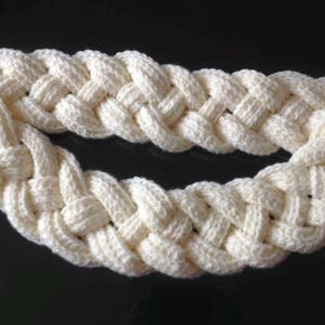 Crochet braided/plaited scarf, cowl, neckwarmer image 2