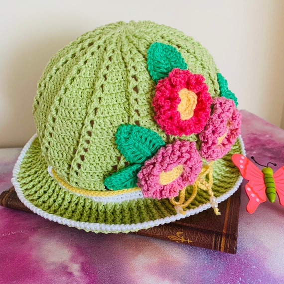 Handcrafted  Crochet Hat Wide Brim Hat Crochet Flapper Hat Handmade | Accessories | Handcrafted Crochet Hat Wide Brim  main image 4