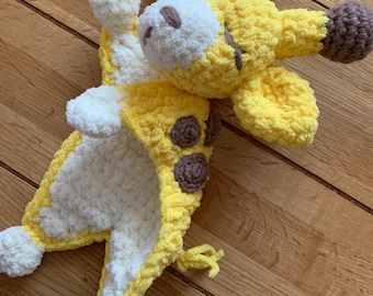 Crochet Giraffe Lovey Comforter