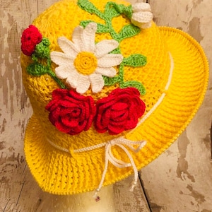 Sumner crochet sun hat, brim hat, panama