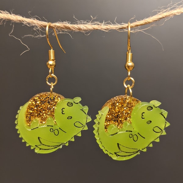 Penny Dragon Earrings