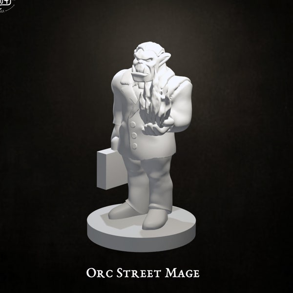 Orc Street Mage | Tabletop RPG Miniature