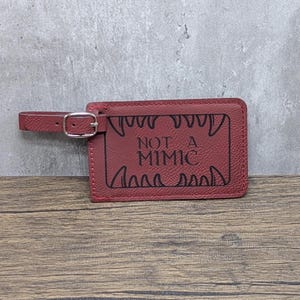 Not a Mimic - Dungeons & Dragons | Nerdy Luggage Tag