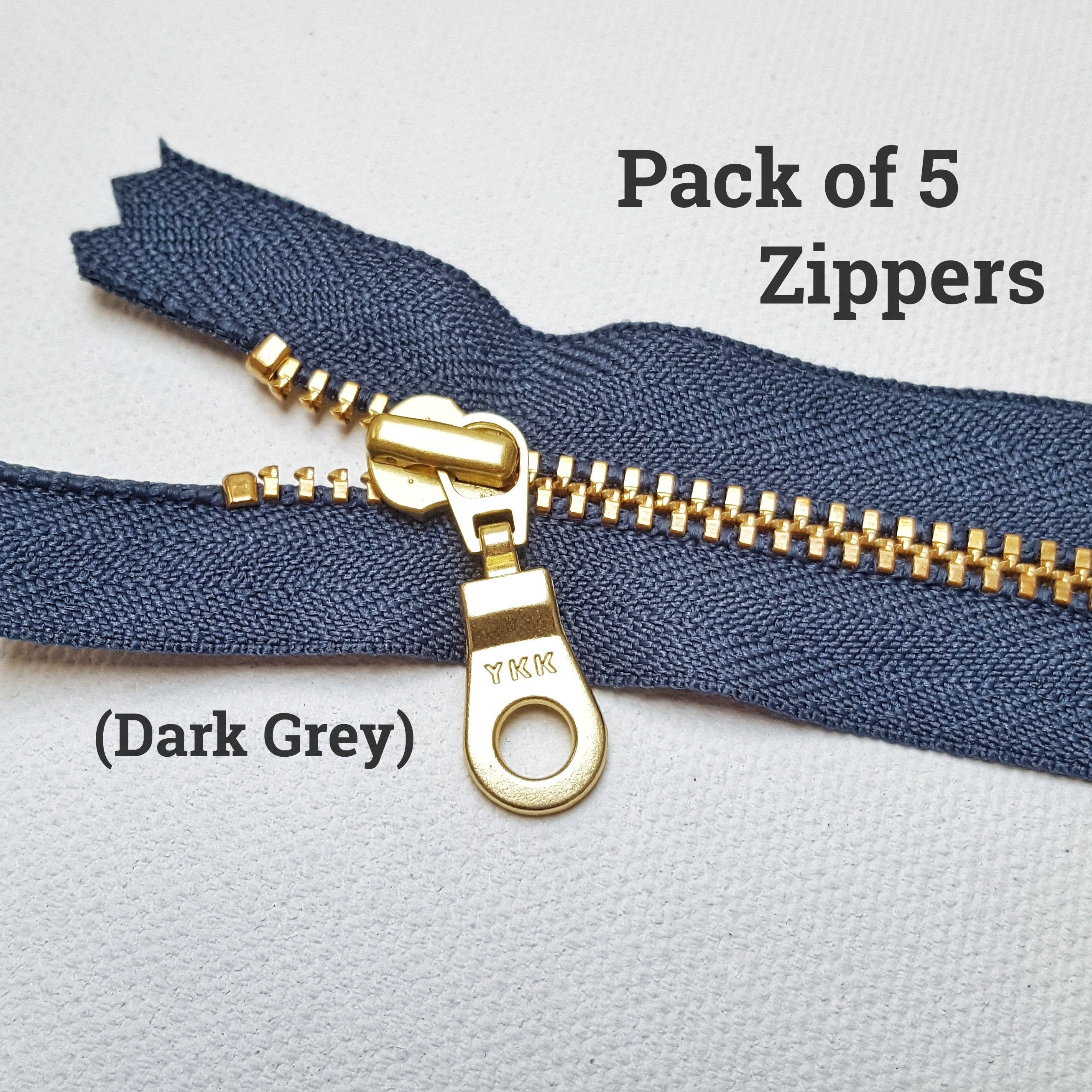 YKK #5 Zippers, Complete