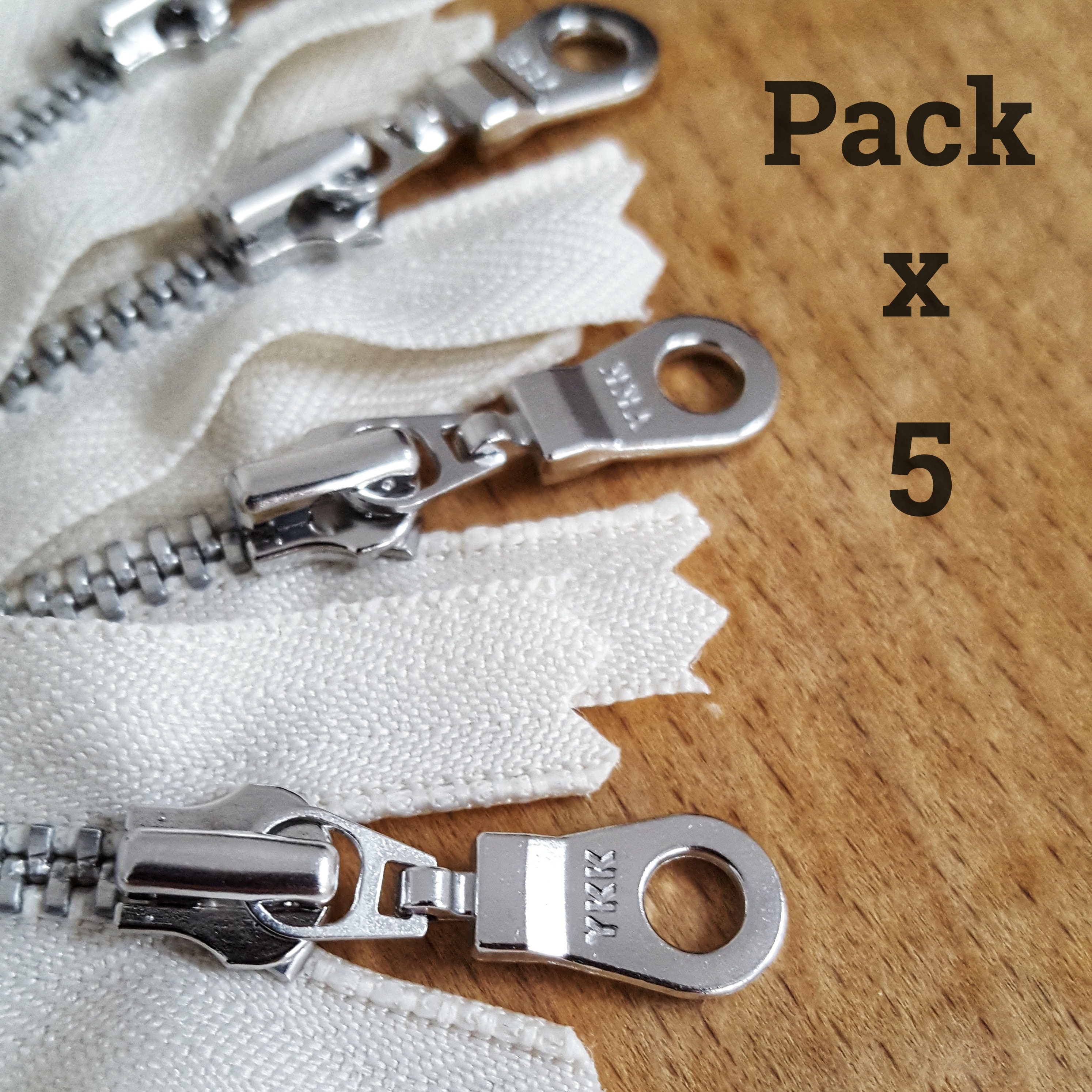 Vanillaページ YKK VANILLA (121) SILVER Zipper 10,13,15,18,20,23,25,28,30
