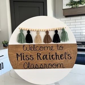 Farmhouse classroom. Teacher Sign. Teacher Appreciation. Teacher gifts. Teacher door hanger. Modern farmhouse decor.