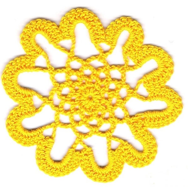 Chakra Lotus Crochet Pattern: Third Chakra