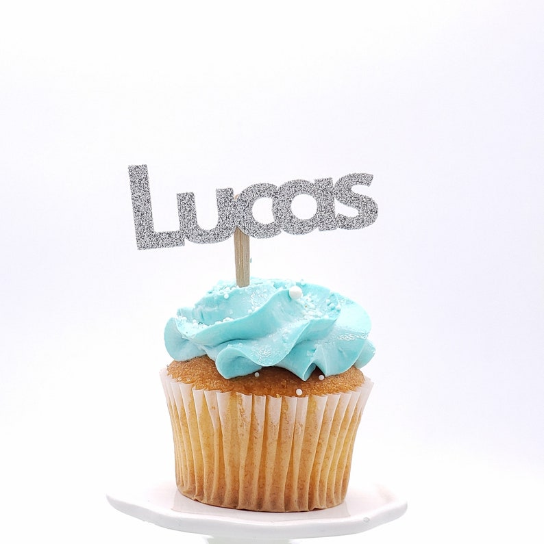 Custom Cupcake Toppers Personalized Name Cupcake Toppers Etsy