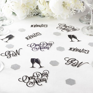 One day away wedding rehearsal dinner decor
