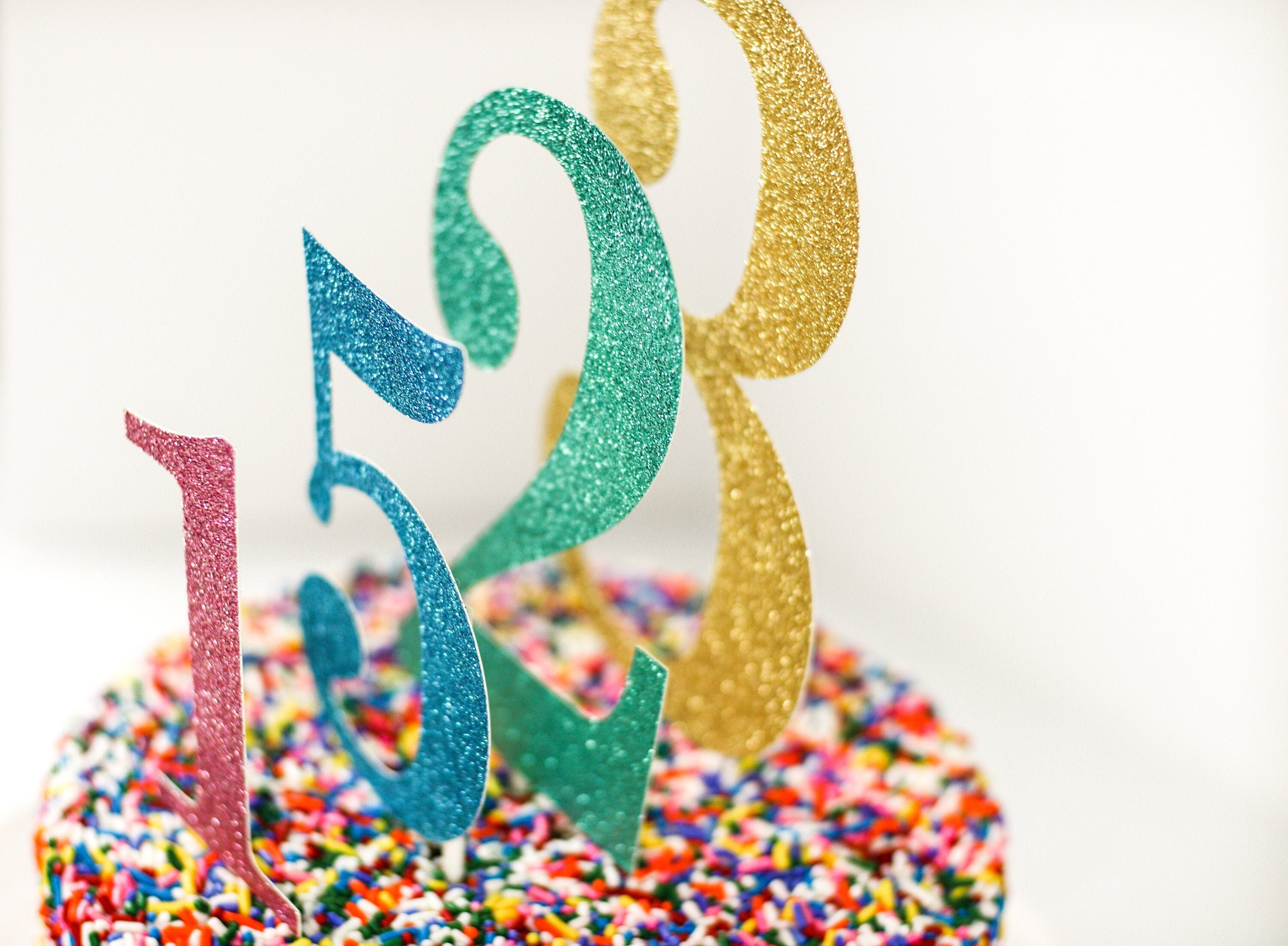 Large Number Cake Topper Birthday Age Anniversary - Etsy