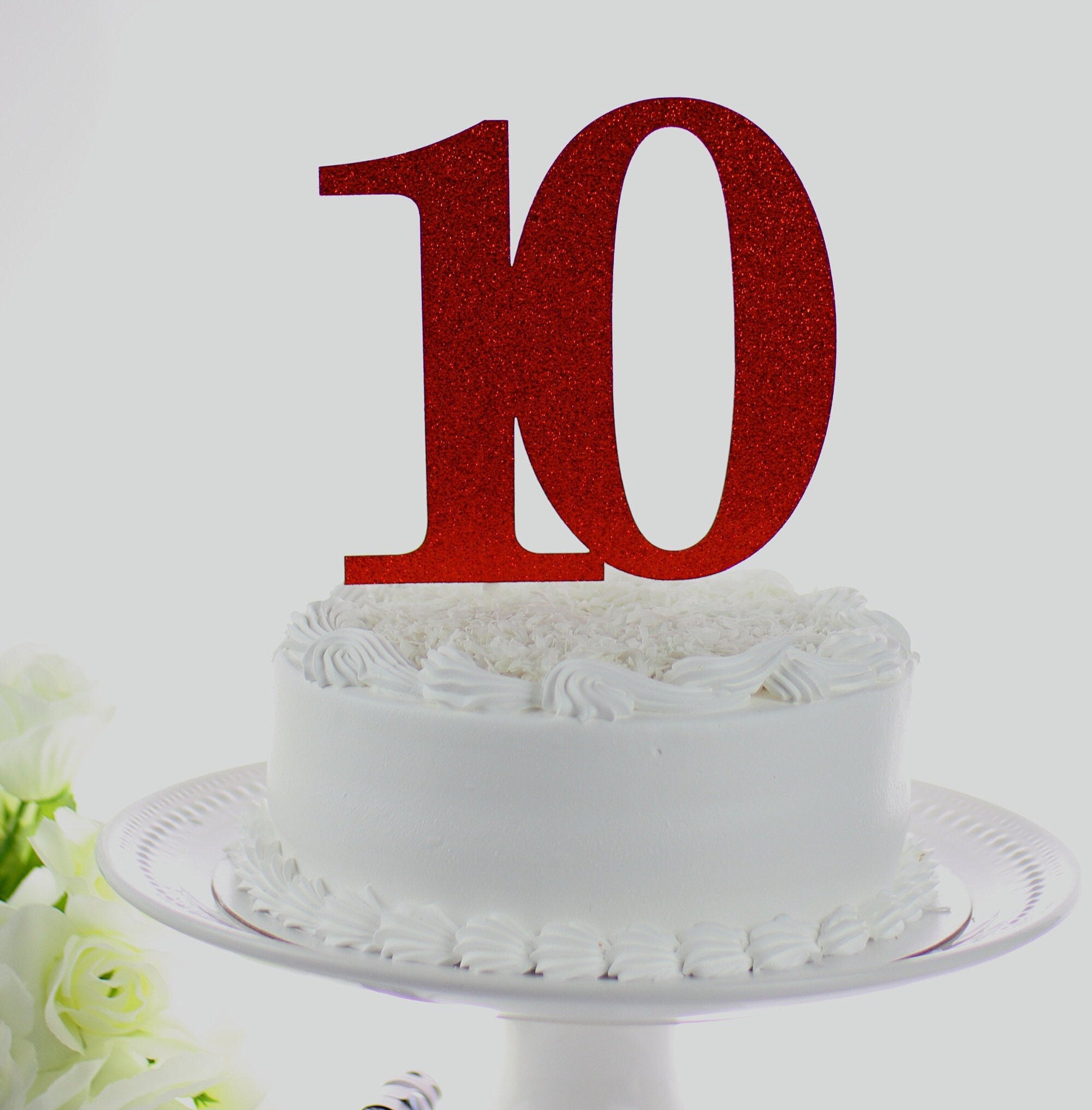 Large Number Cake Topper Birthday Age Anniversary - Etsy