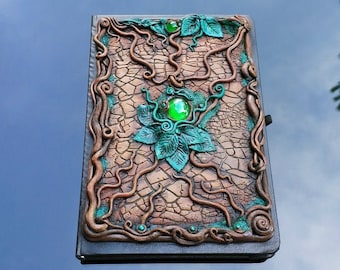 Cuaderno Druida del Bosque, diario hecho a mano de Terra magica, cuaderno de fantasía 3D, regalo para amantes del bosque y la naturaleza.