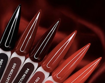 Komilfo Red Gel Polish Burgundy Nail Polish Cherry Gel Varnish Valentines no HEMA/no TPO Manicure
