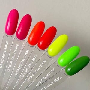 Summer Bright Gel Polish Hot Pink Gel Nail Polish Varnish Neon Spring Summer Manicure Nail Art