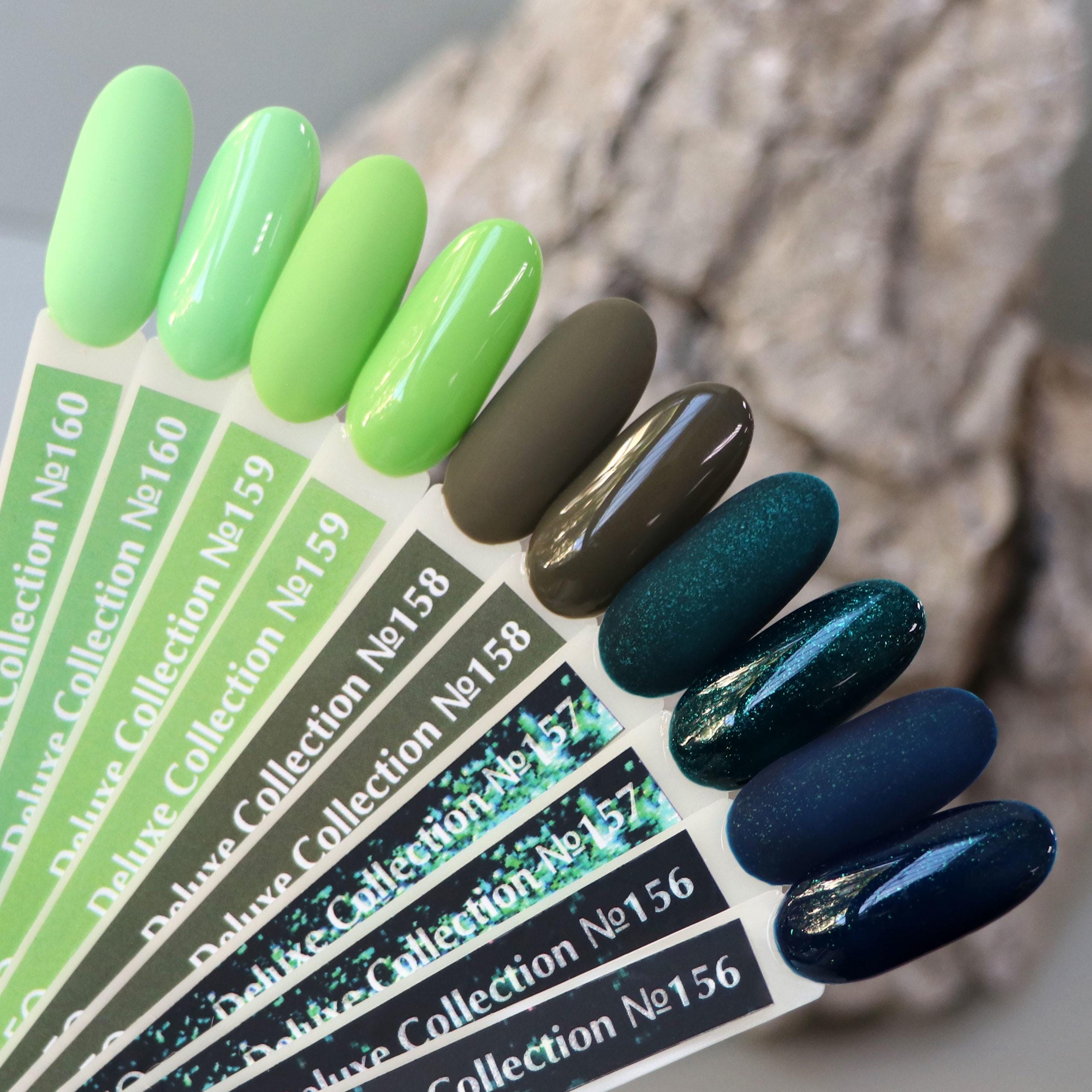 Komilfo Green Gel Polish Forest Nail Polish Emerald Gel Varnish Khaki Manicure  Nail Art - Etsy