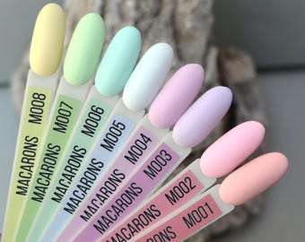 Komilfo Macarons Gel Polish Pastel Nail Polish Summer Gel Varnish Bright Nails HEMA/TPO free Manicure Nail Art