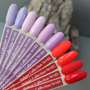 Komilfo Coral Purple Gel Polish Lilac Gel Nail Polish Lavander Gel Varnish Violet Manicure Nail Art