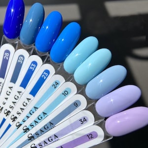Saga Dark Blue Gel Polish Navy Sky Aqua Purple Nail Polish Royal Blue Gel Varnish Nail Art
