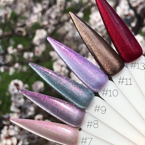 Esmalte de uñas en gel con efecto ojo de gato 9D Shine Saga, esmalte de uñas con cristales magnéticos, esmalte plateado brillante para decoración de uñas