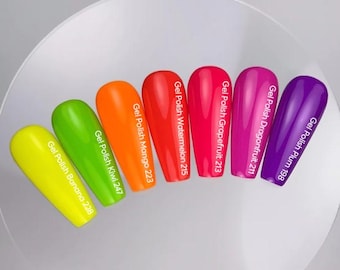 Sommer Neon Gelpolitur Obst Gel Nagellack Lack Helle Frühling Sommer Maniküre Nail Art