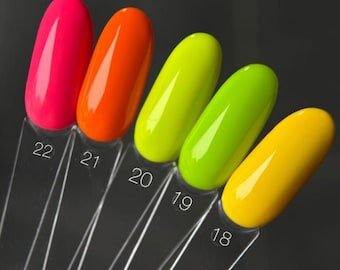 Saga Neon Gel Lack Hot Pink Gel Nagellack Elektrik Grün Zitrone Lack Banane Frühling Sommer Maniküre Nail Art