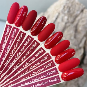 Komilfo Red Gel Polish Coral Nail Polish Cherry Gel Varnish 8ml Valentines Nail Art Manicure