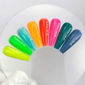 Heller Aufbaugel-Skulptur-Verlängerungsgel-Sommer-Neon, der Gel-Hard-Nail-Art-Maniküre stärkt
