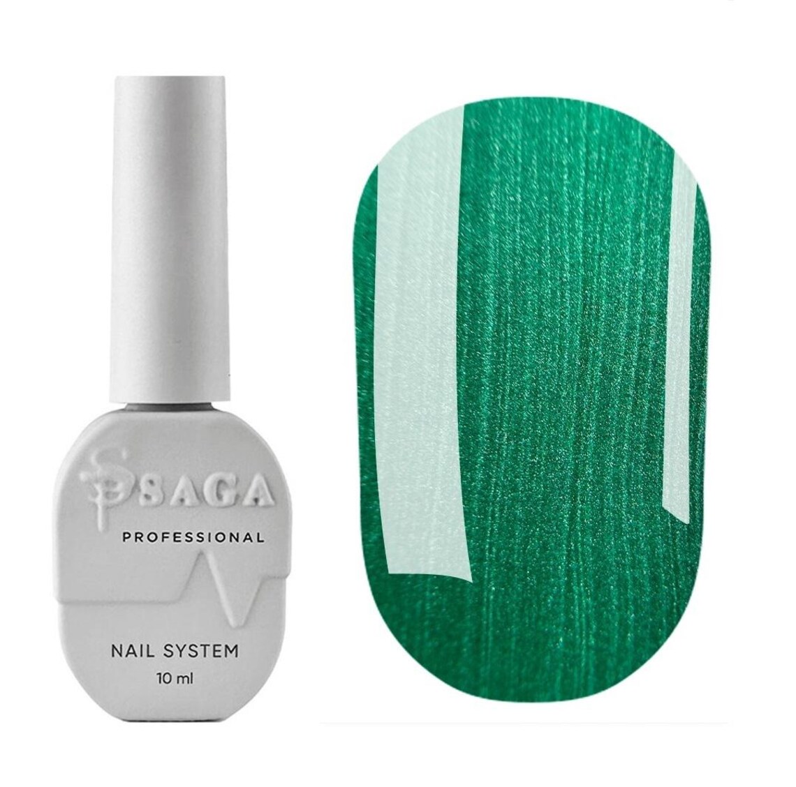 9D Green Cat Eye Gel Polish Emerald Magnetic Nail Polish Gel Nails Manicure Nail Art image 3