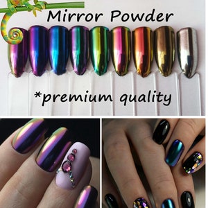 Chameleon Powder, Color-Changing Mirror Chrome  Pigment Dust Nail Art