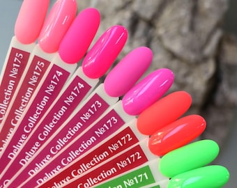 Komilfo Neon Gel Lack Hot Pink Gel Nagellack Elektrik Grün Braun Lack Koralle Frühling Sommer Maniküre Nail Art