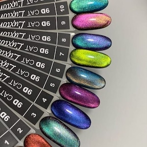 Esmalte de uñas en gel 9D North Light, esmalte de uñas en gel magnético, esmalte de uñas en gel Aurora, diseño de ojos de gato