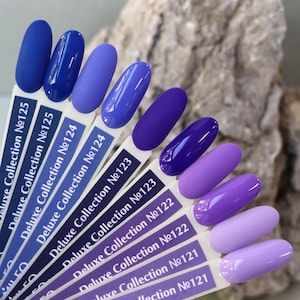 Komilfo Purple Gel Polish Lilac Nail Polish Lavander Gel Varnish Violet Manicure Nail Art