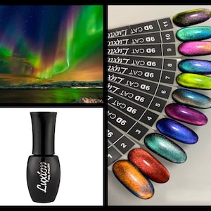 Vernis gel 9D North Light Gel magnétique Vernis oeil de chat Aurora Gel Nail Art