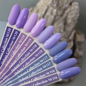 Komilfo Purple Gel Polish Lilac Nail Polish Lavander Gel Varnish Violet Manicure Nail Art