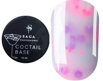 Saga Confetti Gel Polish Neon Glitter Nail Polish Sparkle Sequins Polish  Nail Art 13 ml