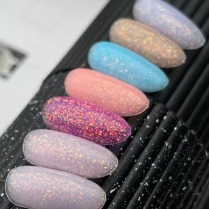 Saga Magic Builder Gel Flakes Glitter Nail Extention Strengthening Nails 15 ml