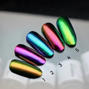 Liquid Chameleon Powder, Color-Changing Mirror Chrome  Pigment Dust Nail Art