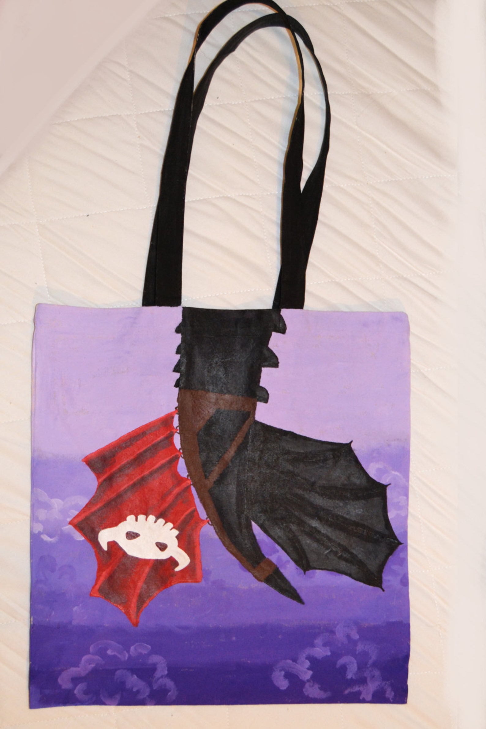 Toothless Tote Bag How to train your dragon Etsy