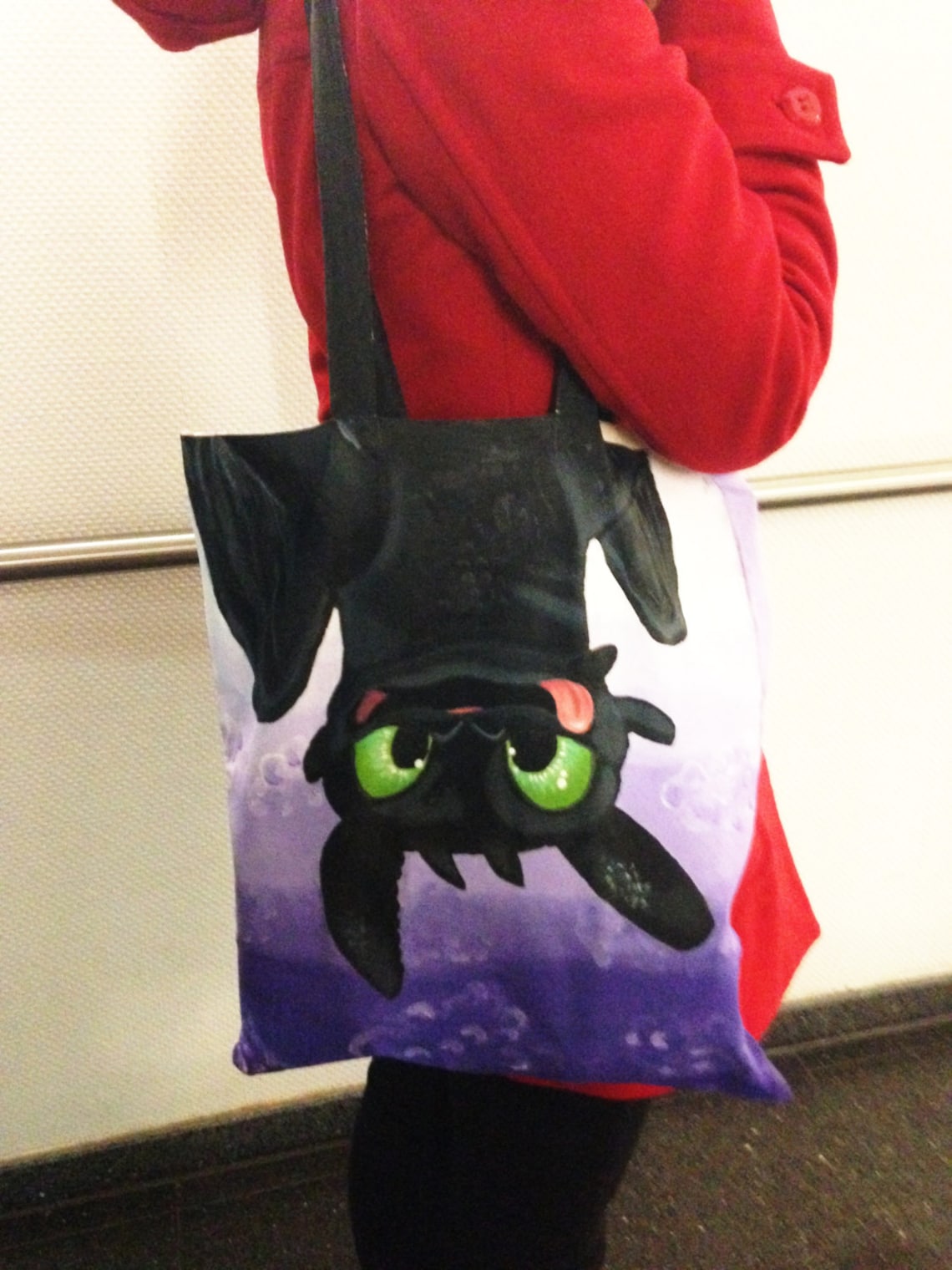 Toothless Tote Bag How to train your dragon Etsy